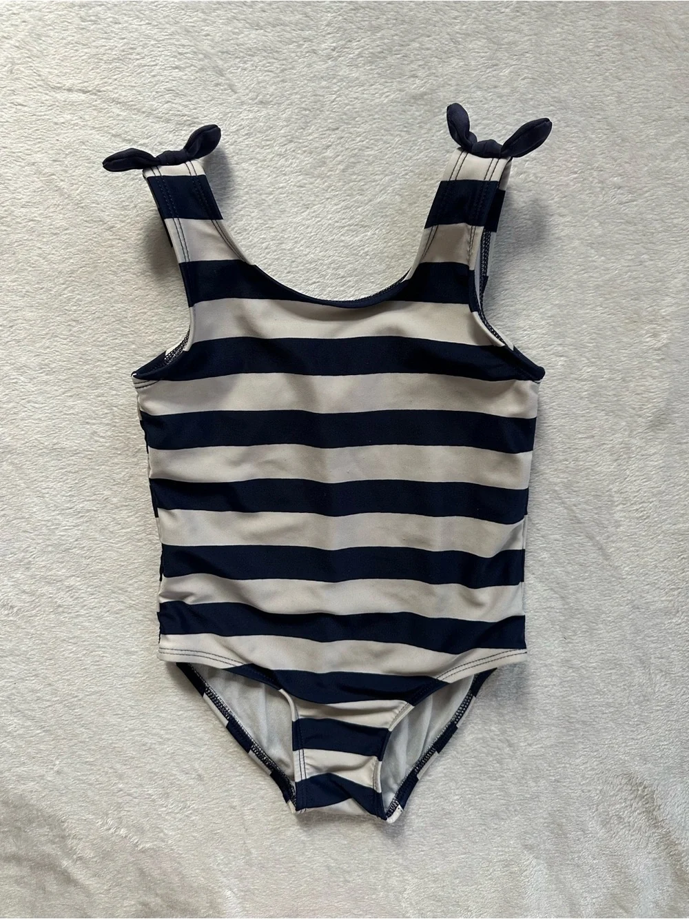 Cat & Jack Striped One Piece Swimsuit in Navy White Toddler Girls Size 4T